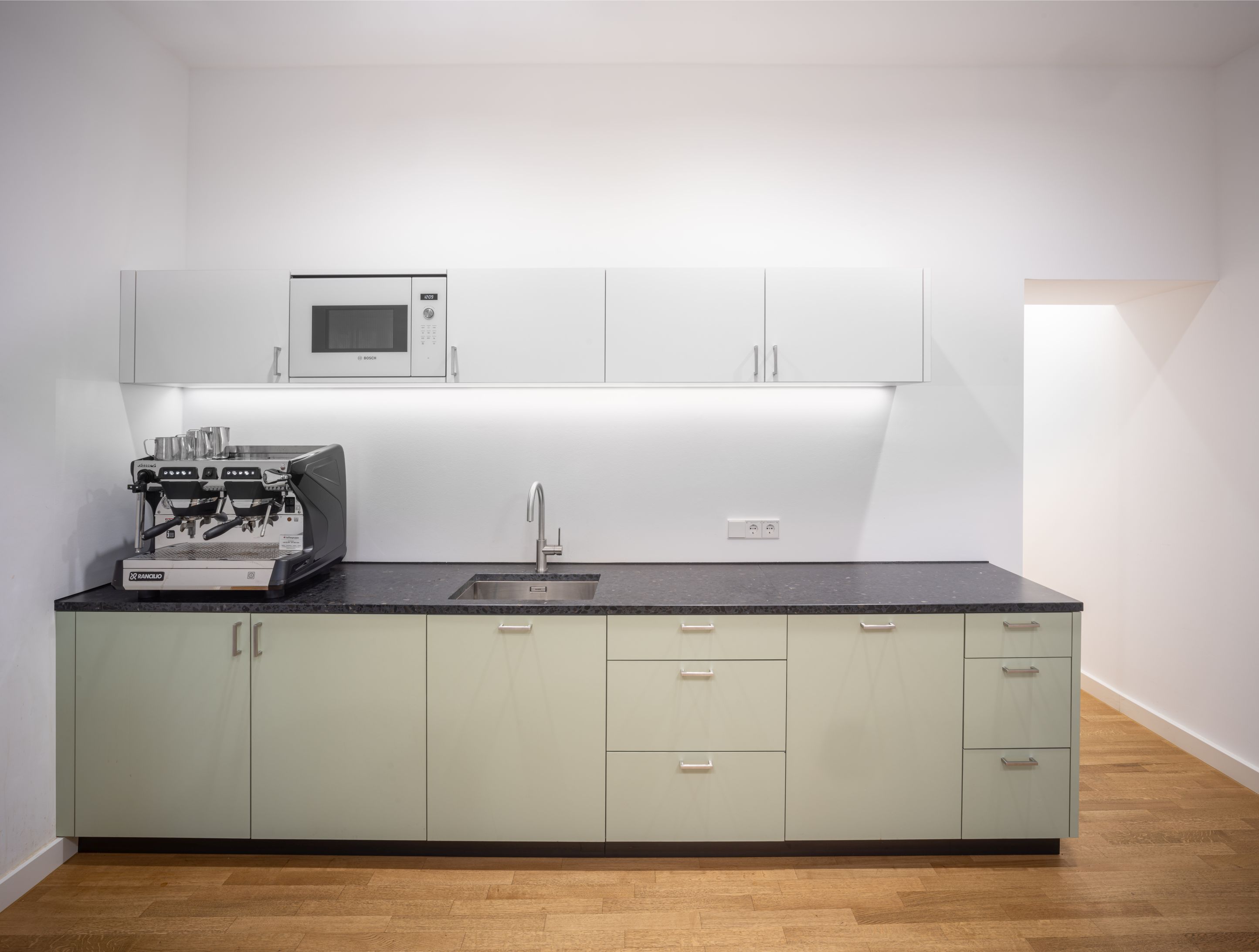 Tea kitchen, Terrazzo tile, Furniture linoleum