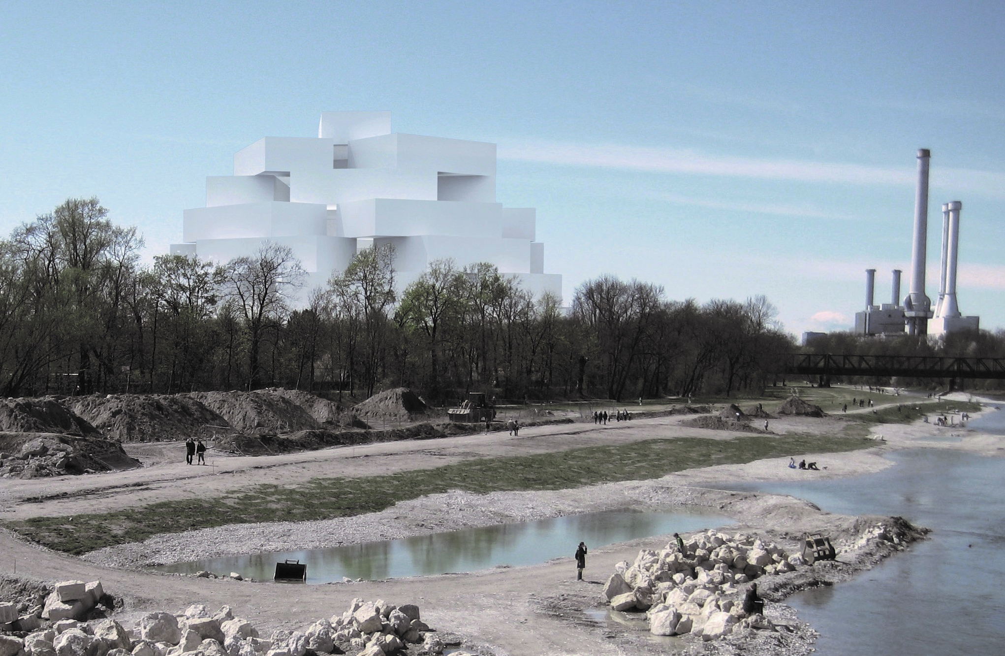 open scale, fourth house, munich, ideas competition, visualization